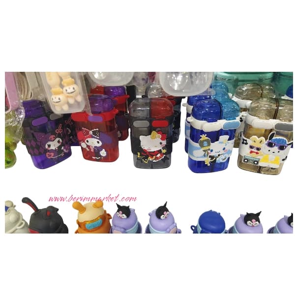 قمقمه دو محفظه هلو کیتی طرح جادوگر Sanrio | فلاسک باحال دخترونه ۵۰۰ میلی‌لیتر تو ۵ رنگ — تصویر ۲