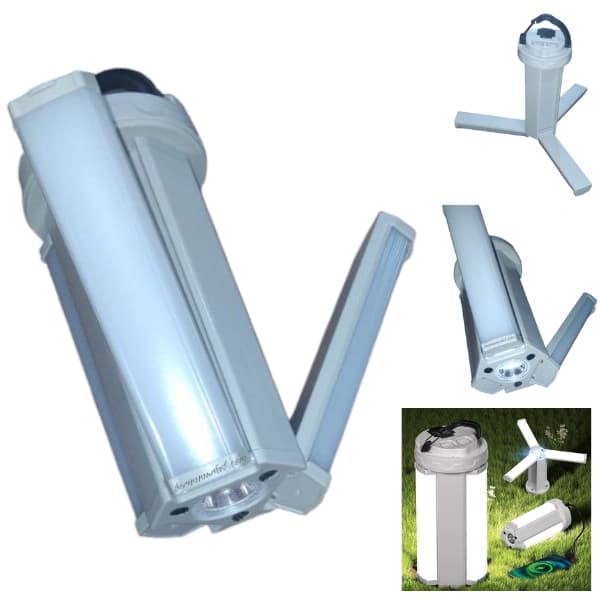 چراغ کمپینگ تاشو 3 LED مدل X-6608 | لامپ شارژی قابل حمل با پاوربانک