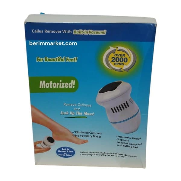 سنگ پا تخمه مرغی شارژی و پر قدرت مدل Motorized Callus Remover — تصویر ۳