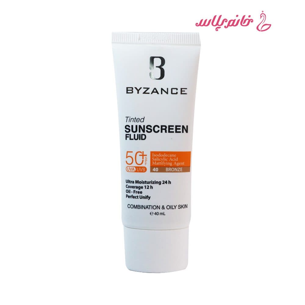 ضدآفتاب رنگی بیزانس مدل Bronze +SPF50 مناسب پوست مختلط تا چرب