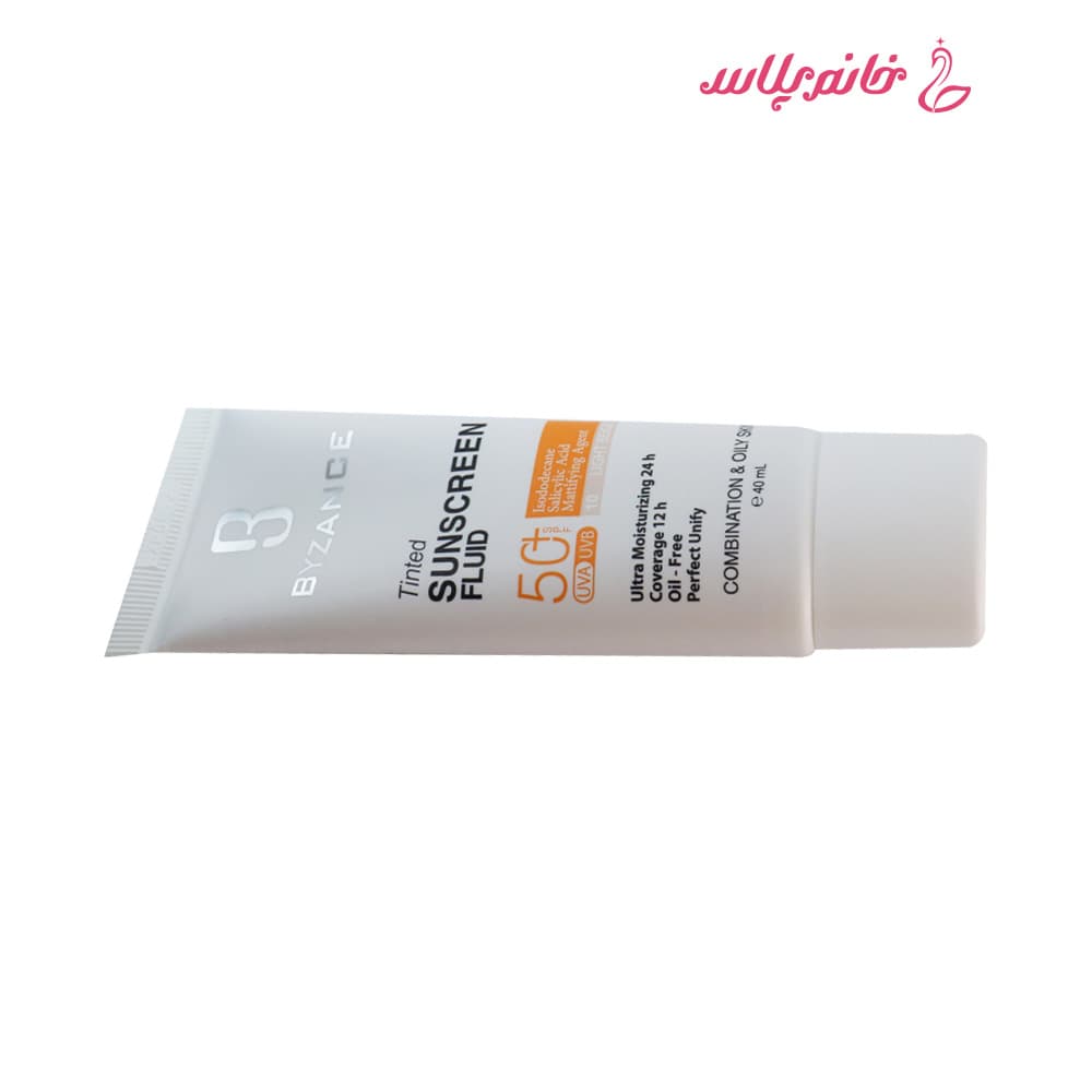 ضدآفتاب رنگی بیزانس مدل SPF50+ مناسب پوست‌های مختلط و چرب 40 میل — تصویر ۸