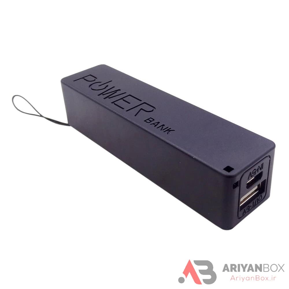 کیس پاوربانک جیبی تک سل پلاستیکی با خروجی 5V-1A — تصویر ۲