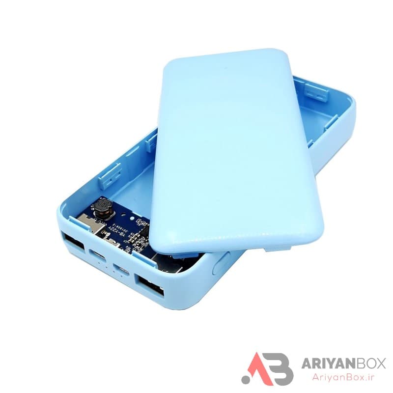 کیس پاور بانک 12000mAh دو ورودی Type C و دو خروجی USB — تصویر ۲