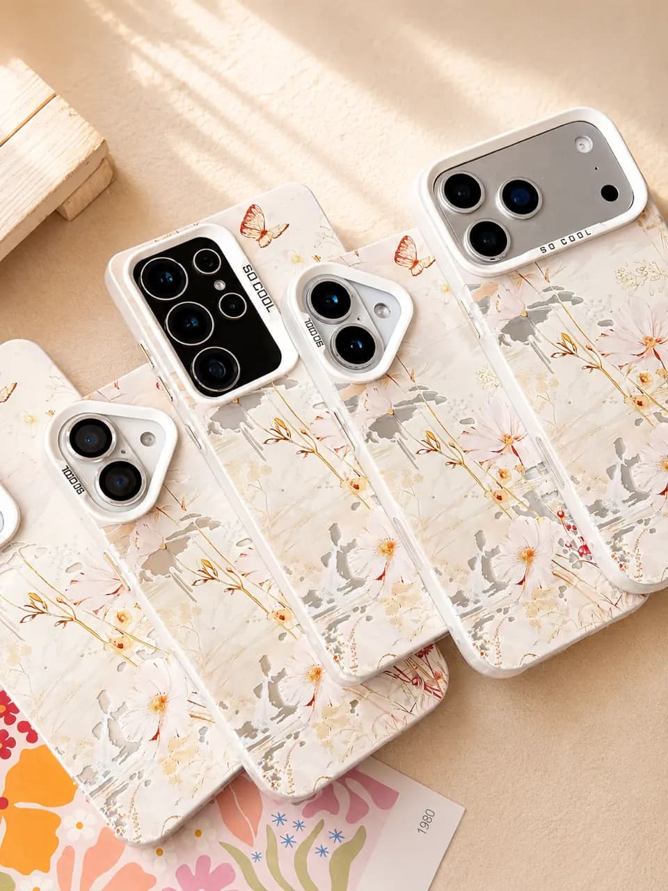 قاب آیفون SoCool Butterfly Bloom — تصویر ۷