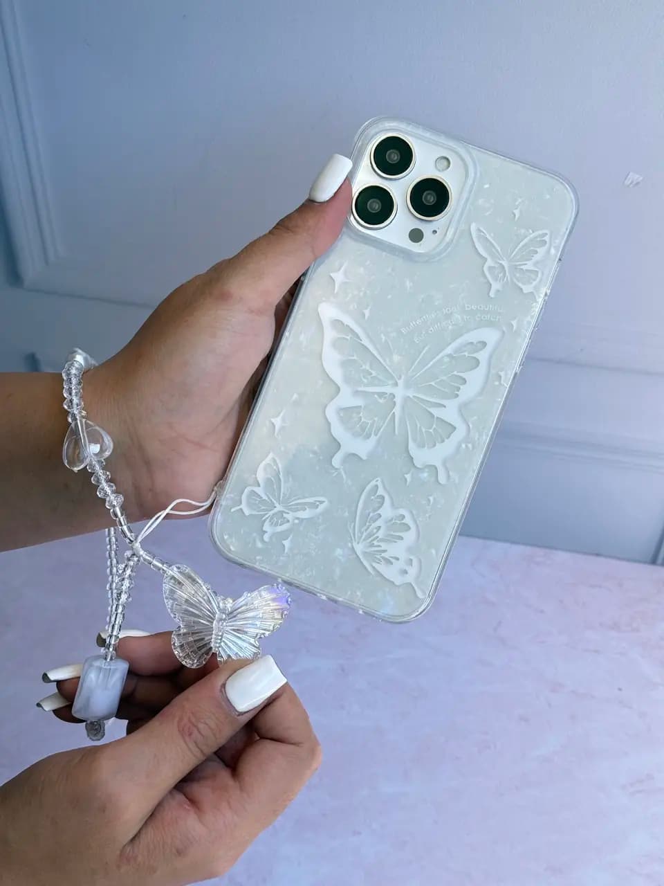 قاب آیفون Ice Butterfly با آویز