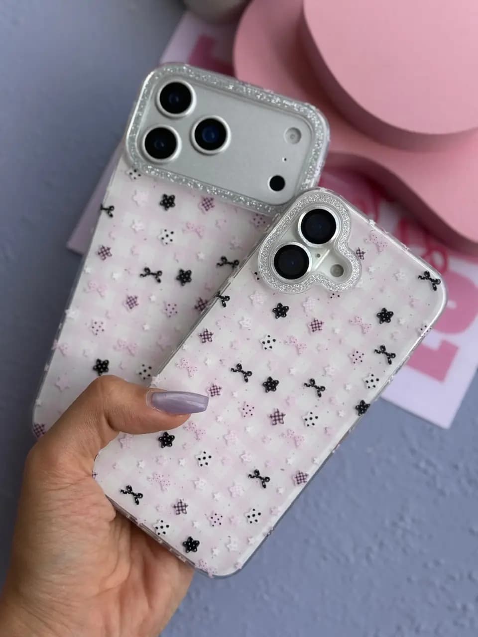 قاب آیفون Kawaii Pink Star — تصویر ۲