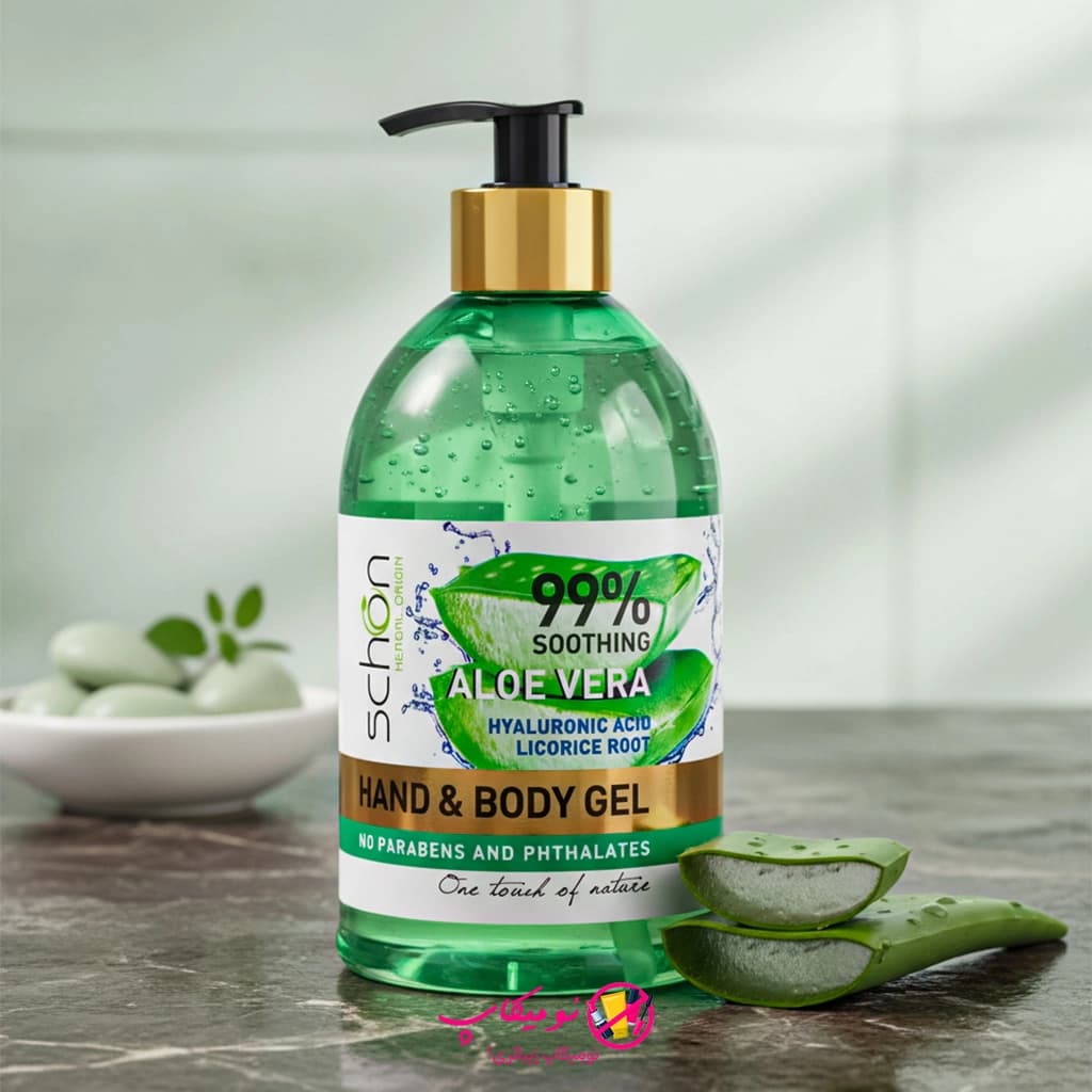ژل مرطوب کننده و آبرسان مدل آلوئه ورا شون حجم 500میلی لیتر