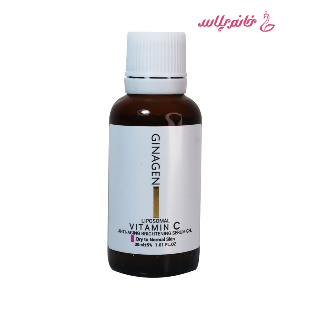 سرم صورت ویتامین C ژیناژن مدل Brightening Serum Gel حجم 30 میلیلیتر