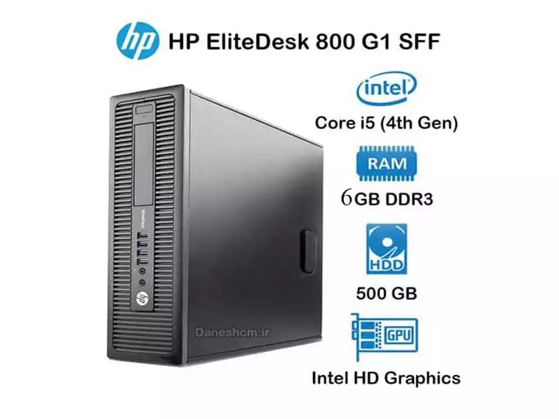 مینی کیس اچ پی استوک G1 800 | 6GB RAM | 500GB HDD | Core i5 4th — تصویر ۵