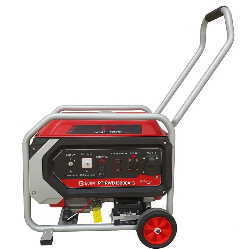 موتور برق بنزینی ادون مدل EPM-15000A-S ظرفیت 13 کیلووات 50 درصد مس — تصویر ۲