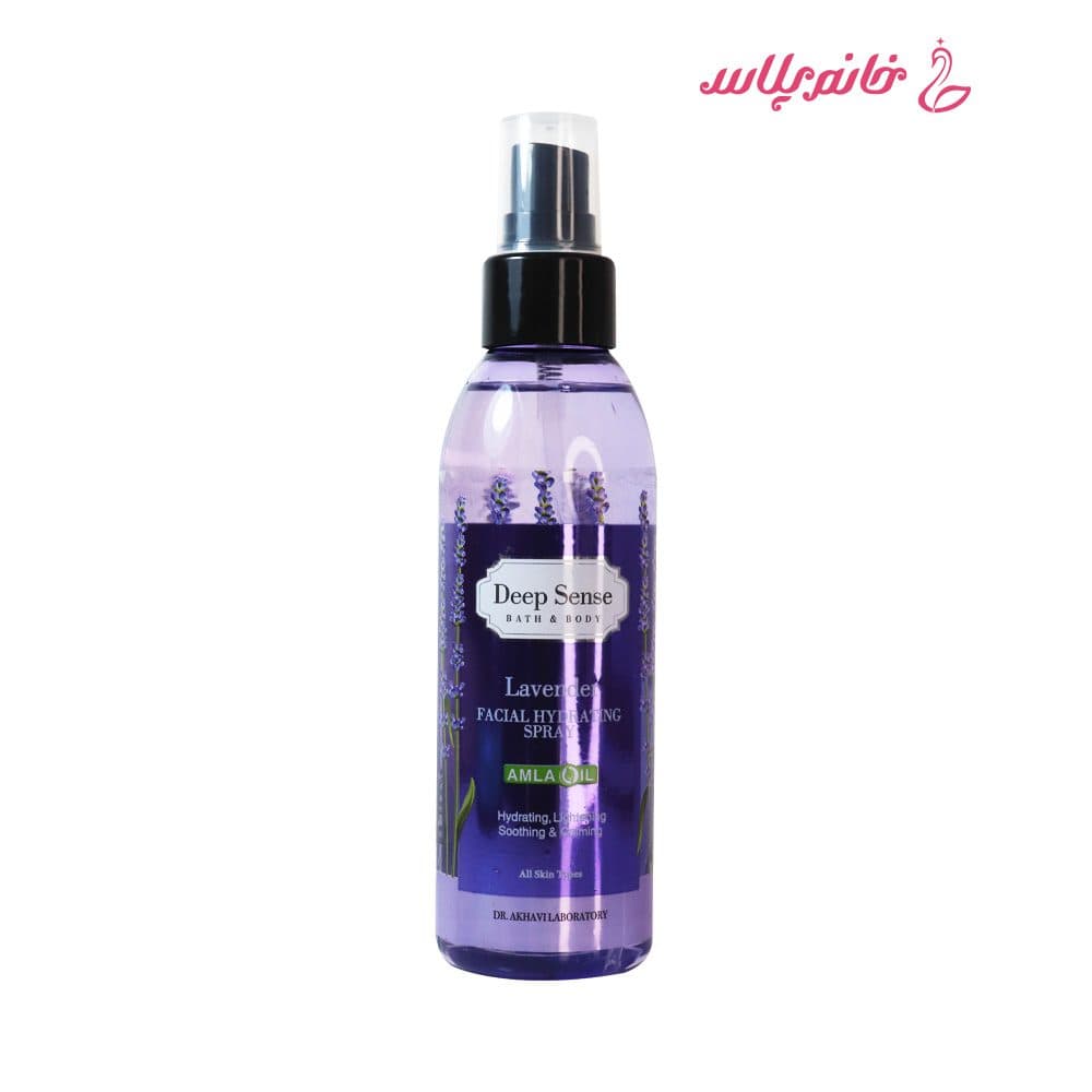 اسپری آبرسان صورت دیپ سنس مدل Lavender Facial Hydrating Spray حجم ۱۵۰ میلی‌لیتر