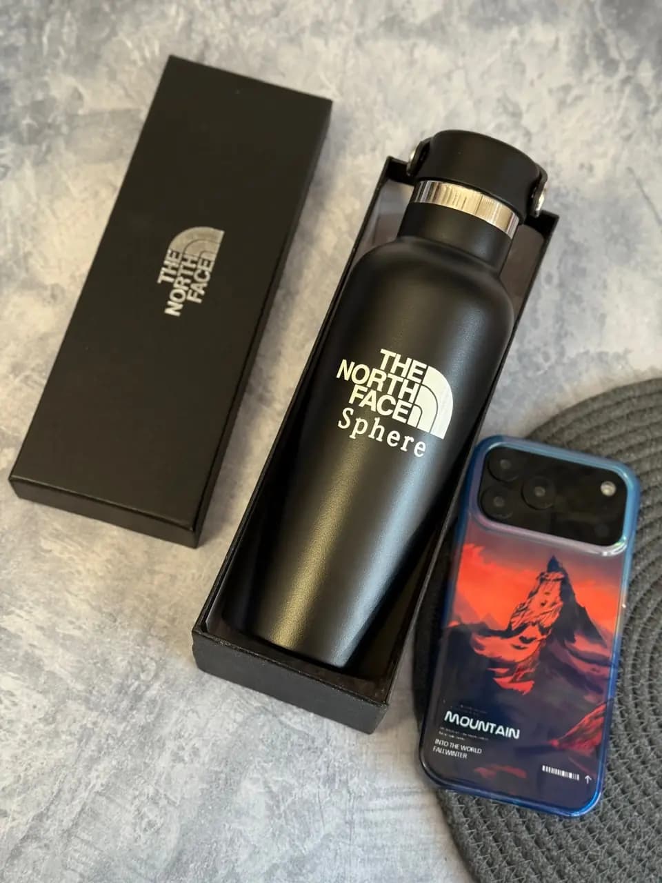 قمقمه ورزشی Hydro Flask Sphere The North Face (سرد و گرم) (کدa0313) — تصویر ۱۰