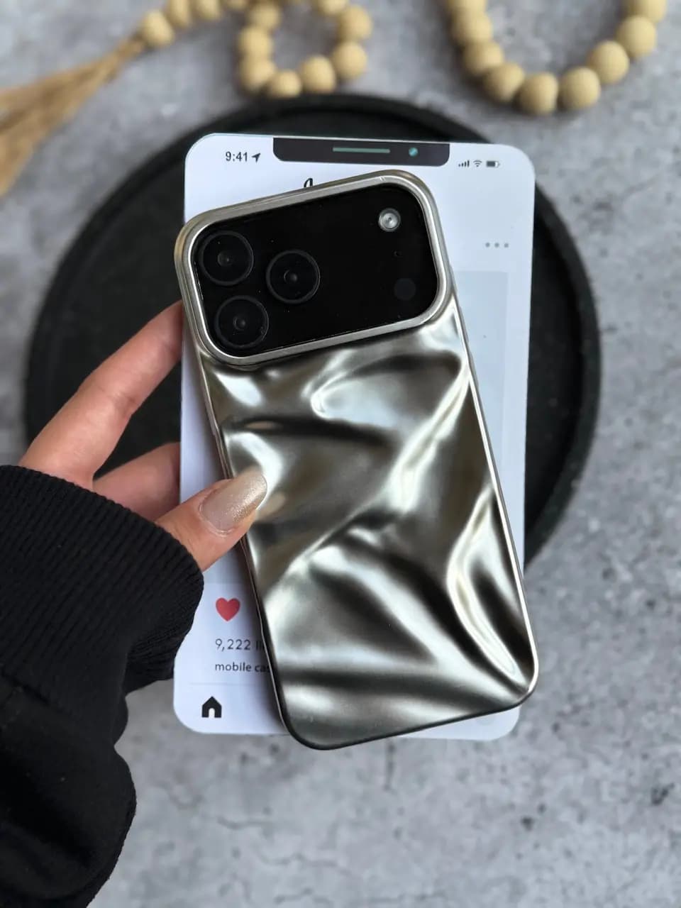 قاب آیفون Matte Mirror Wave — تصویر ۲