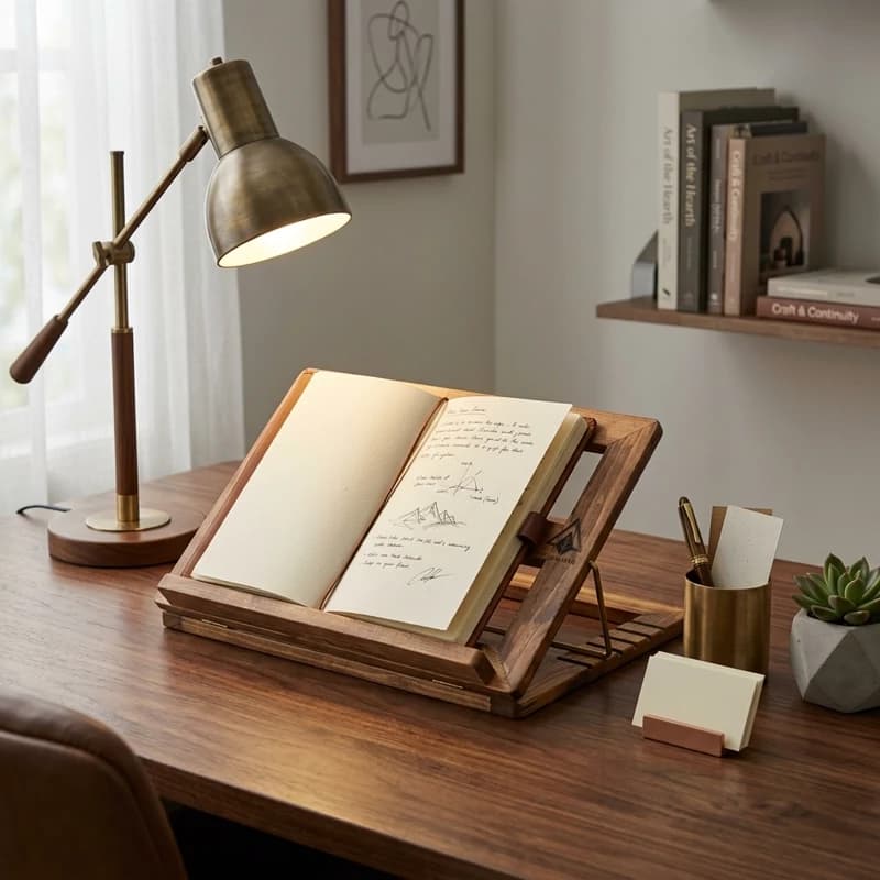 پایه چوبی نگهدارنده لپ تاپ و تبلت — تصویر ۲