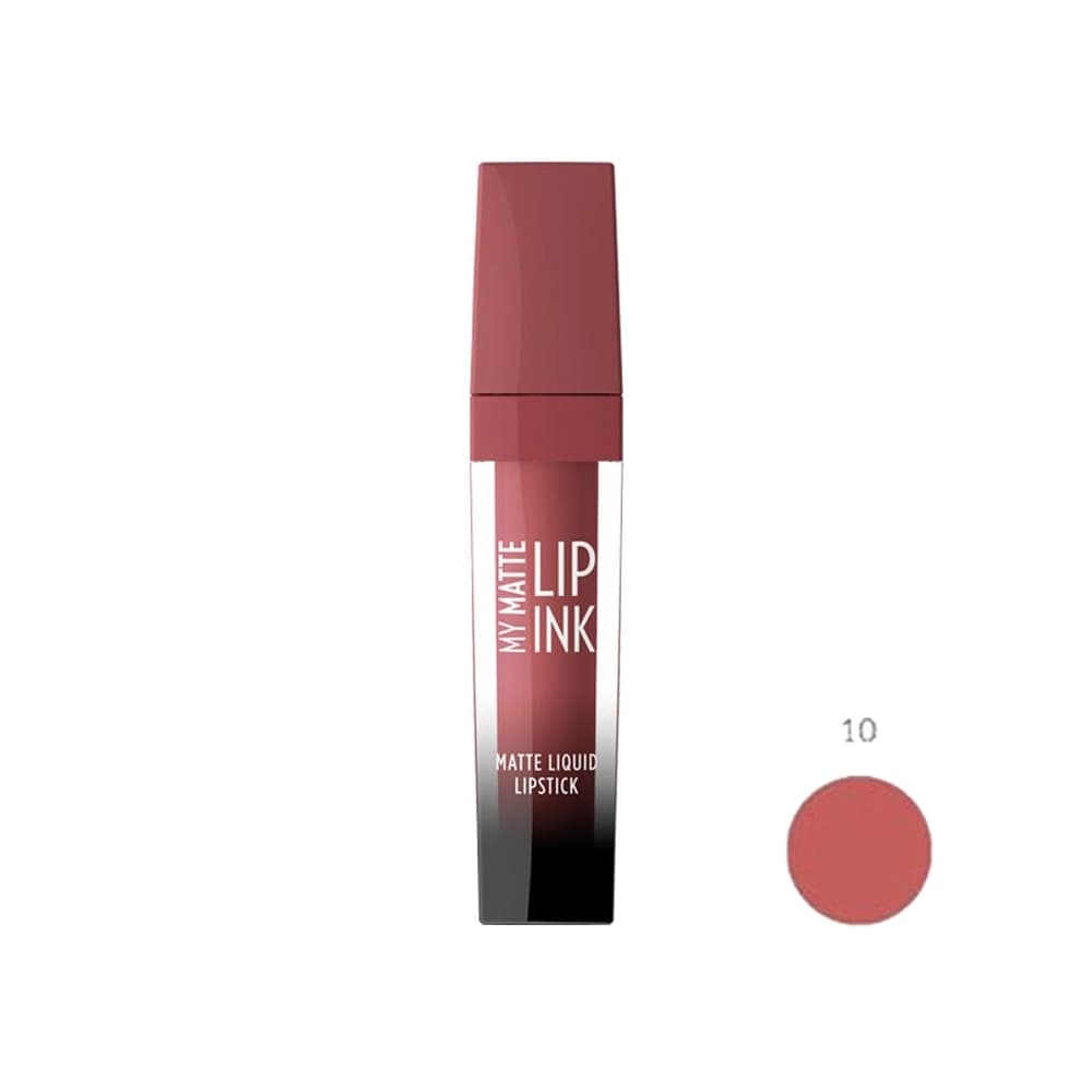 رژ لب مایع گلدن رز مدل Liping My Matte شماره 10 — تصویر ۲
