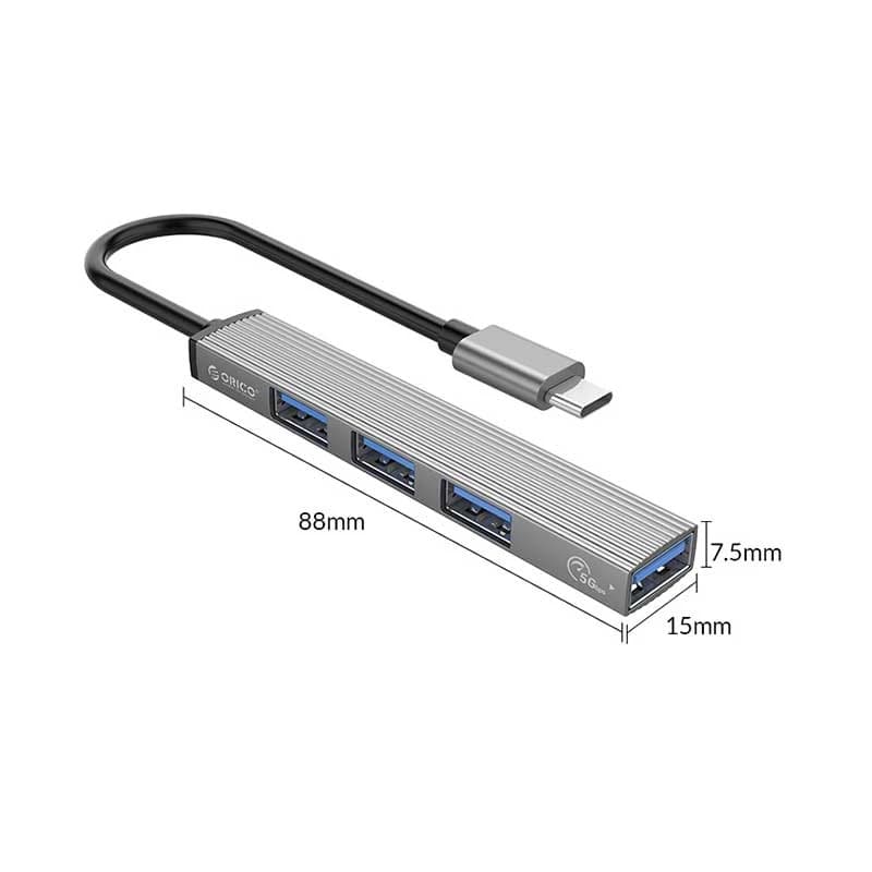 هاب چهار پورت USB-C اوریکو مدل AH-13 — تصویر ۲