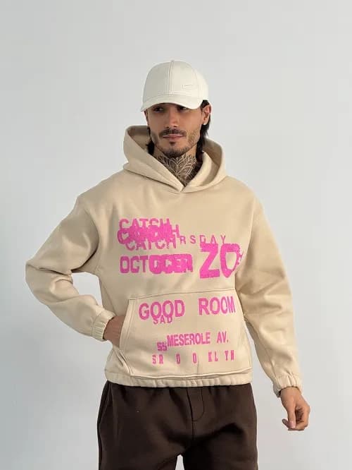 هودی طرحدار مردانه کد 10082-5 — تصویر ۵