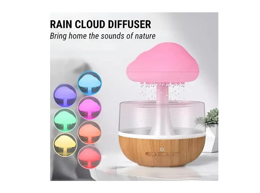 چراغ خواب و بخور سردمدل Cloud Rain Humidifier — تصویر ۴