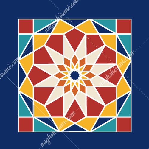 دانلود وکتور هندسی ایرانی | طرح سنتی معماری ایرانی اسلامی | فایل لایه‌باز ایلاستریتور و فتوشاپ