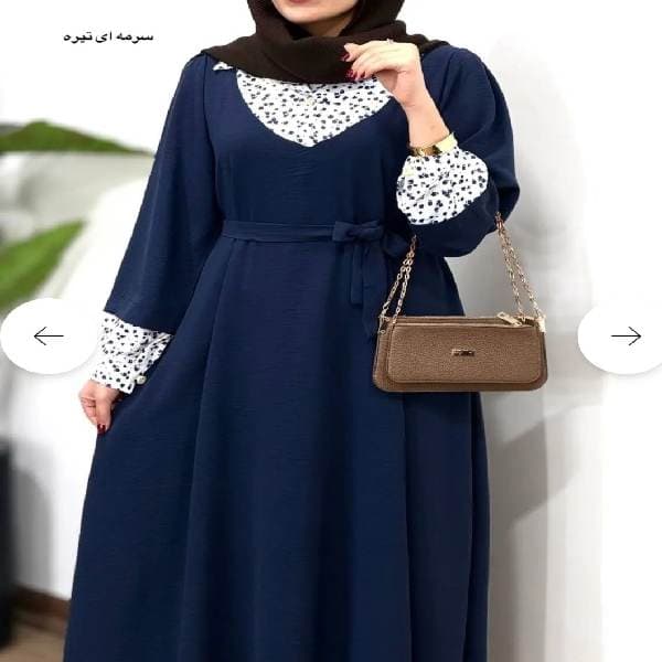 پیراهن مانتویی بلند شکوفه بهاری