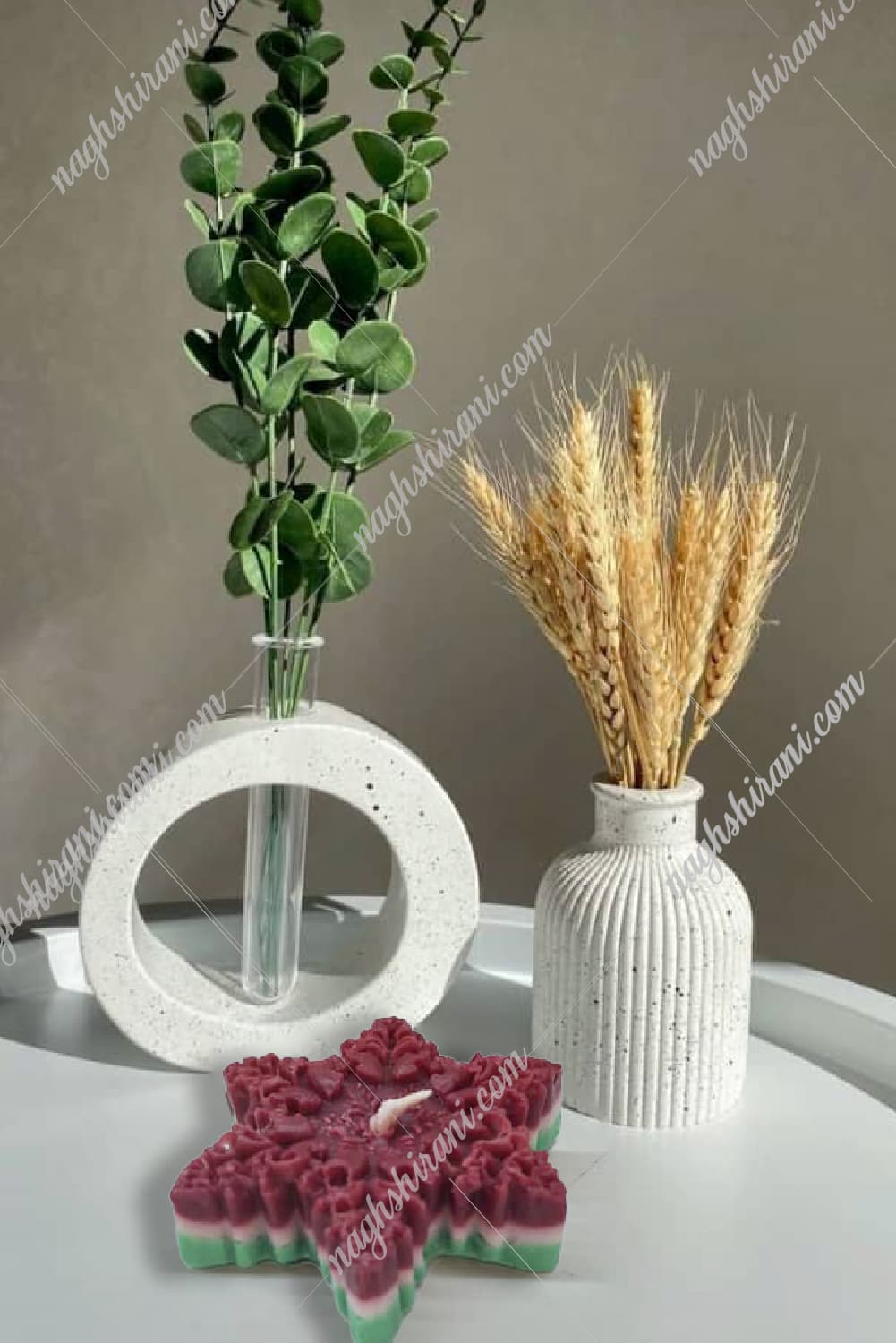 شمع ستاره فانتزی دست‌ساز | شمع تزئینی خاص برای دکور منزل، شب یلدا و هدیه
