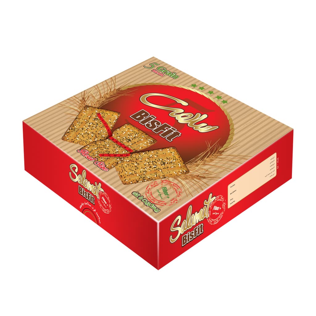 بیسکویت پنج غله پذیرایی (BisFit)_۸۰۰ گرم — تصویر ۳