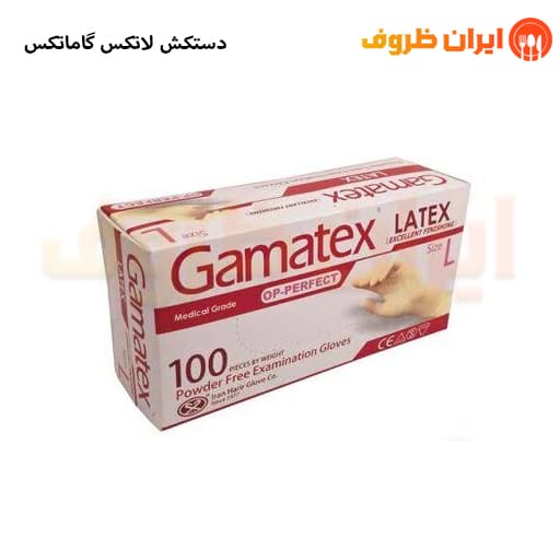 دستکش لاتکس گاماتکس سایز لارج – کارتن 10 بسته ایی