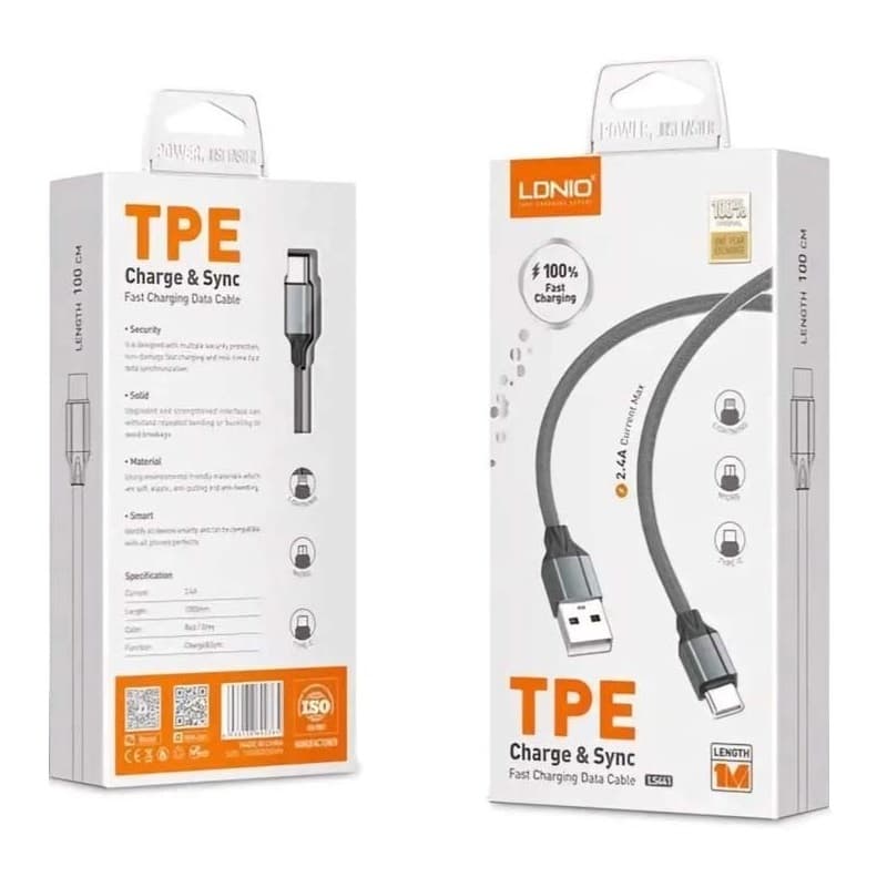 کابل تایپ سی الدینیو LS441 — تصویر ۲