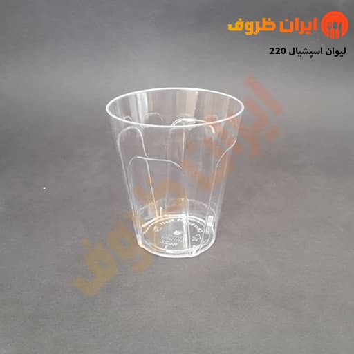 لیوان کریستال شفاف 200 سی سی چراغی / کارتن 500 عددی