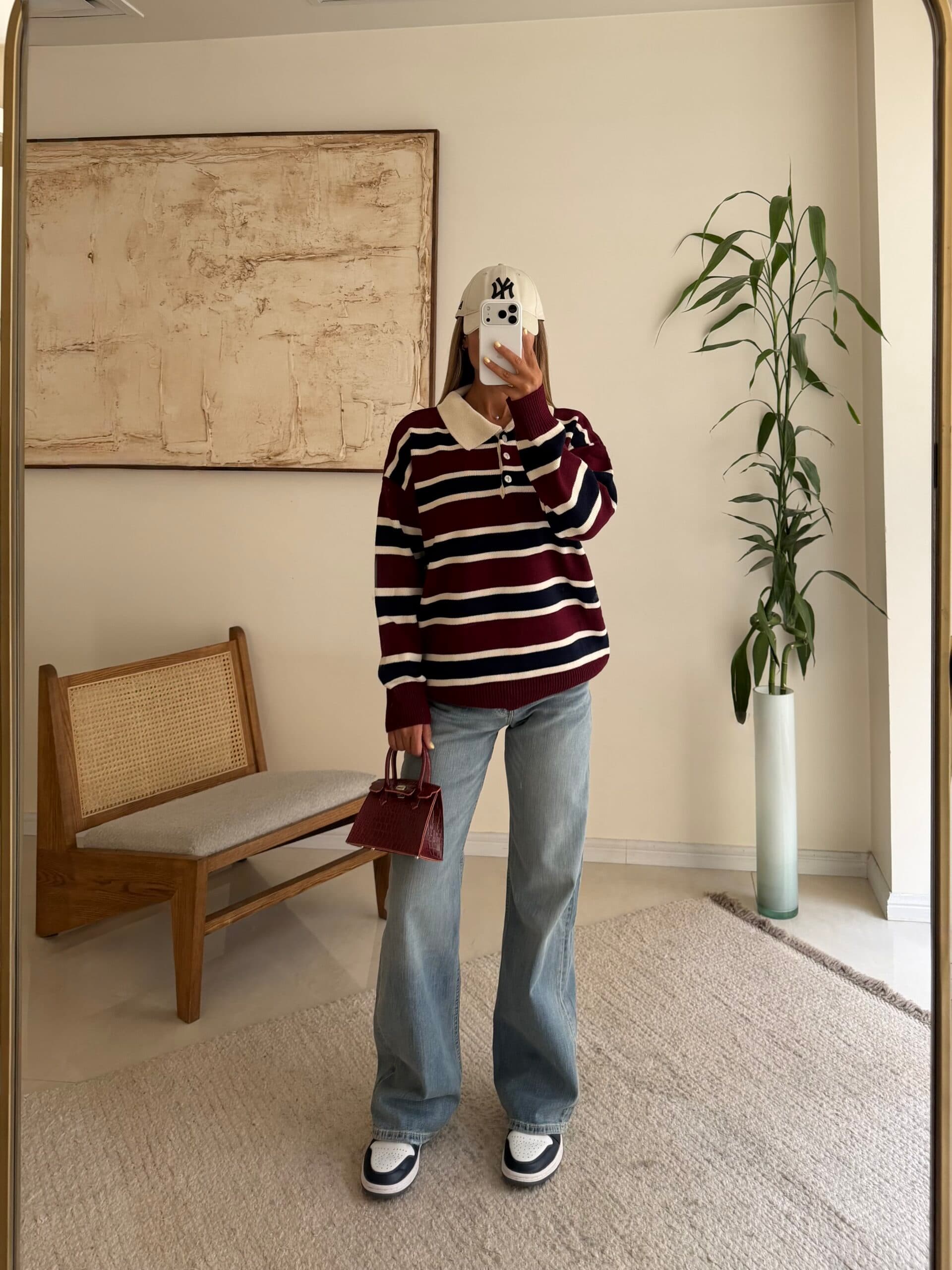 H&M Wide leg jean – Soft Vintage Washed Denim — تصویر ۵