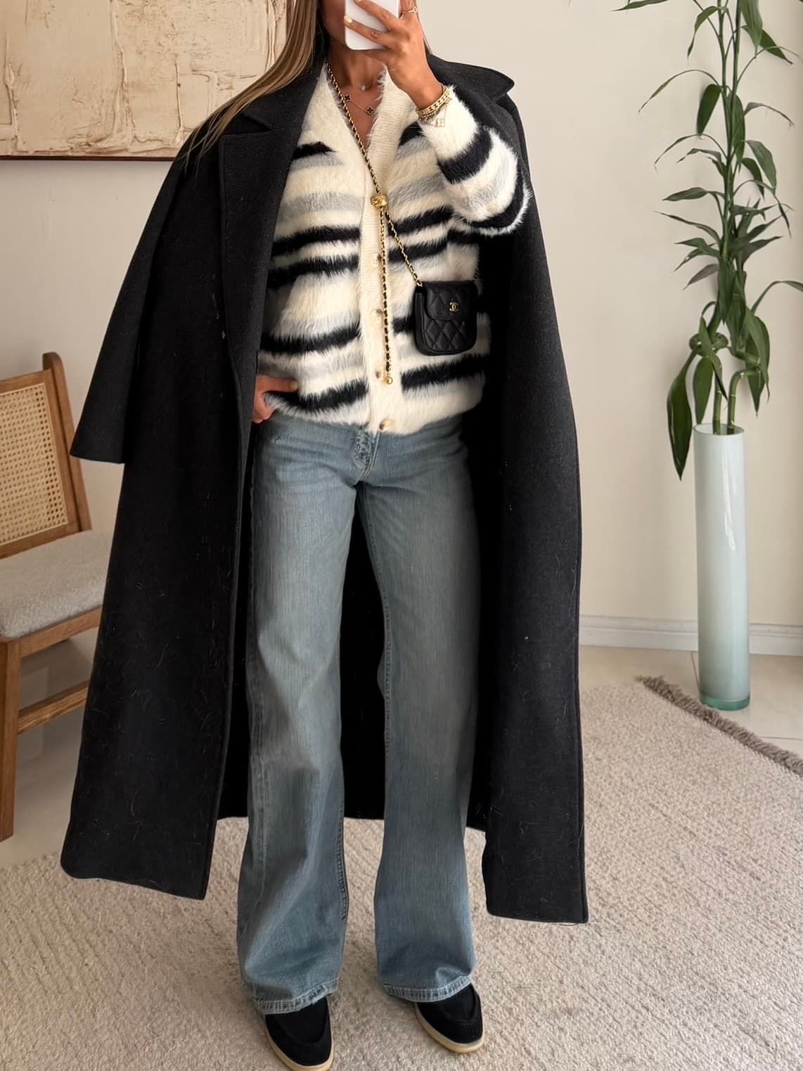 H&M Wide leg jean – Soft Vintage Washed Denim — تصویر ۷