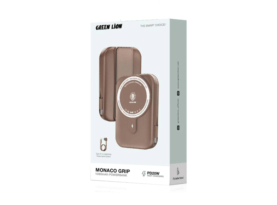 پاوربانک 10000 میلی آمپر گرین لاین مدل Monaco magsafe — تصویر ۷