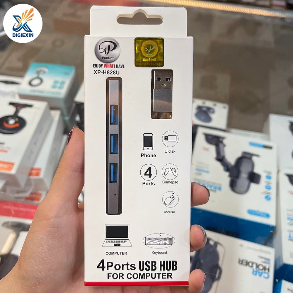 هاب 4 پورته USB3.0 ایکس پی مدل XP-H828U — تصویر ۴