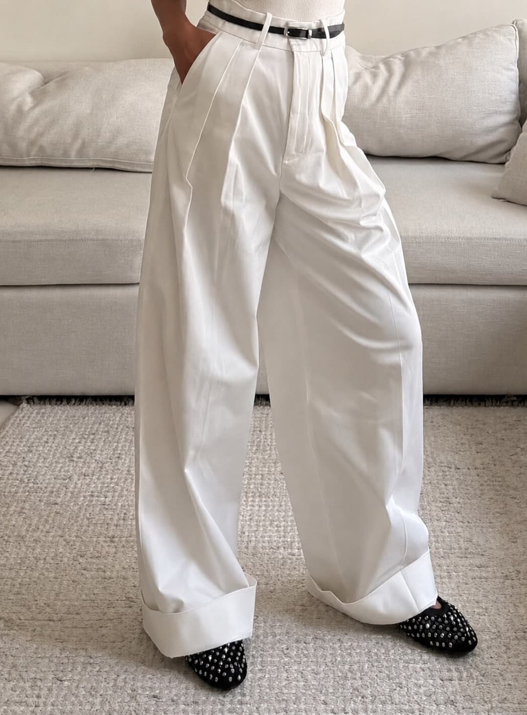 Zara | Ivory White Wide-Leg Tailored2