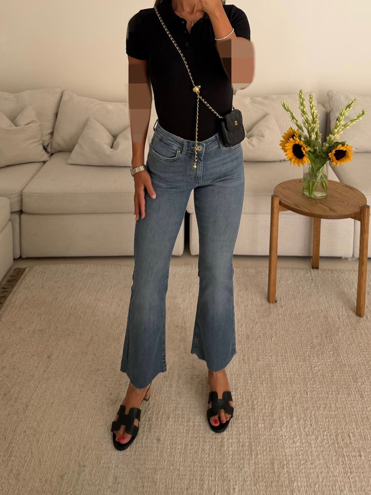 Stradivarius Cropped Flare Jeans