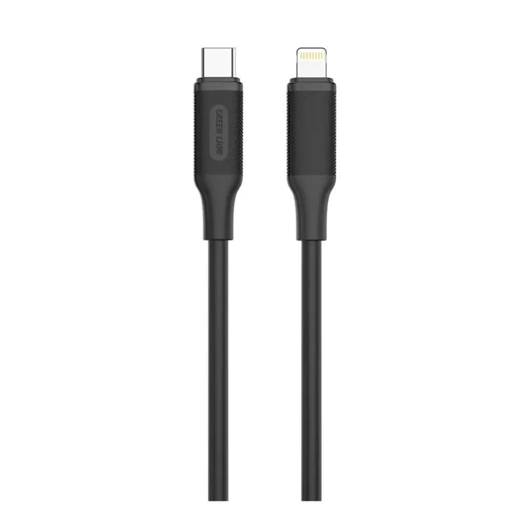 شارژر دیواری 40وات گرین لاین مدل Dual Port + کابل تایپ سی به لایتنینگ — تصویر ۳