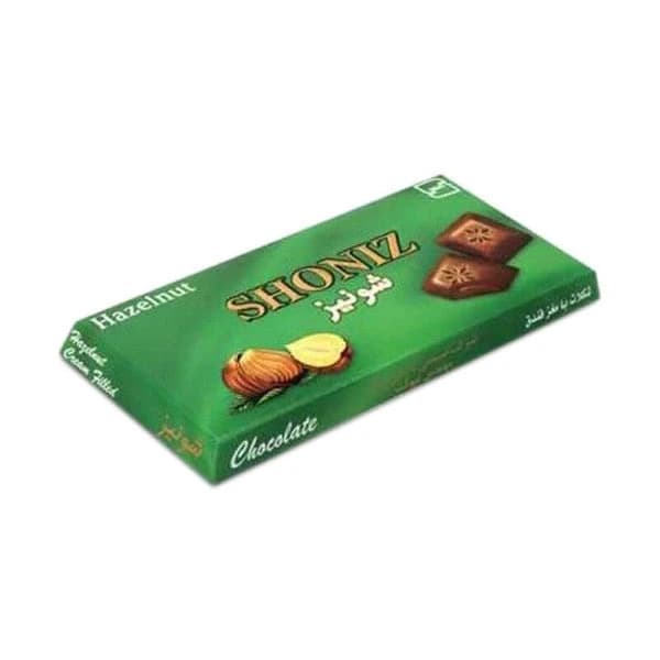 شکلات تابلت شیری با مغز فندق شونیز مقدار 100 گرم