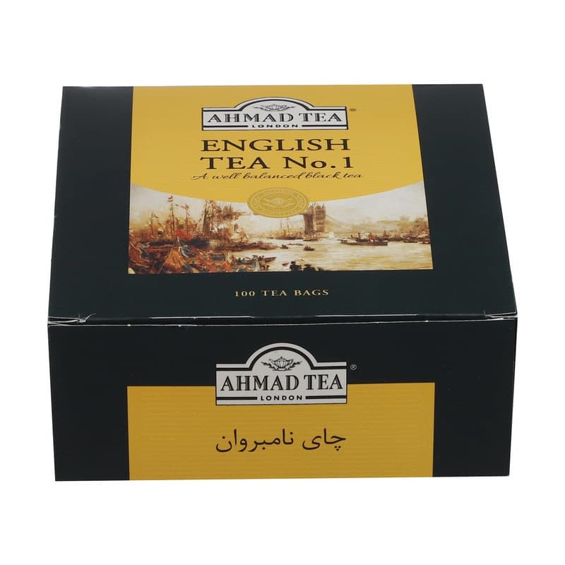 چای کیسه ای English No.1 احمد بسته 100 عددی — تصویر ۳