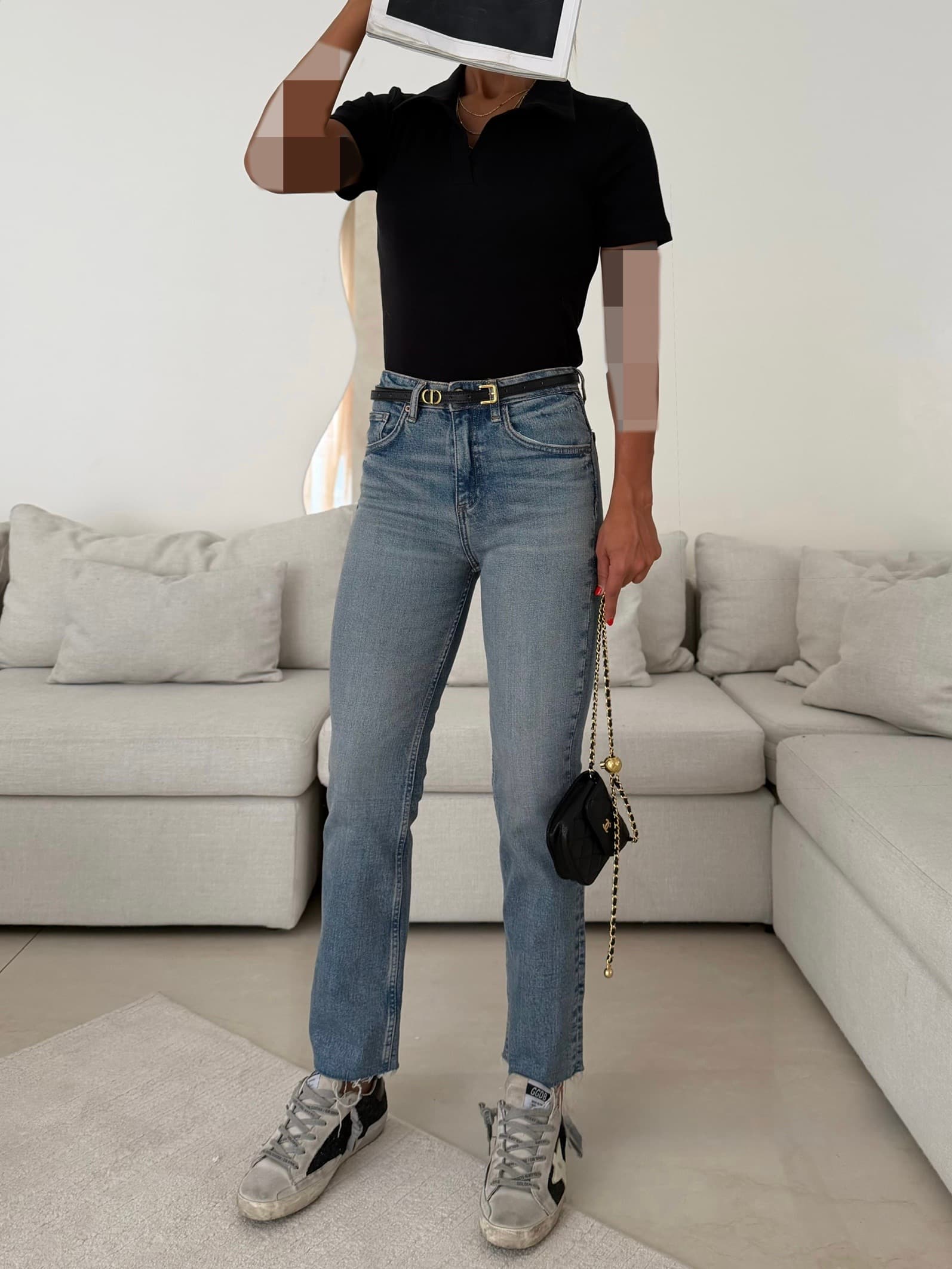Zara Cropped Flare Jean nordic Blue 2 — تصویر ۶