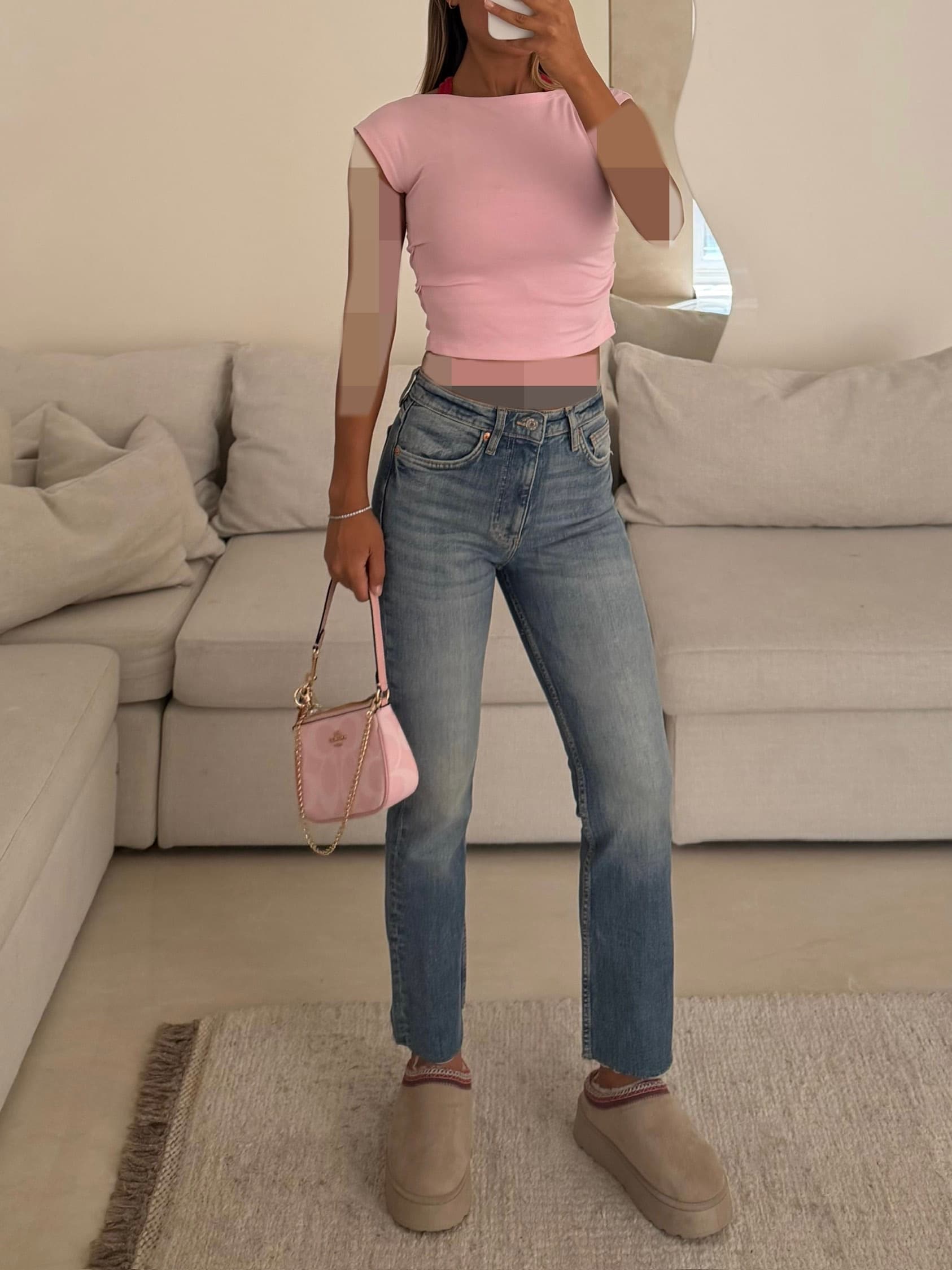 Zara Cropped Flare Jean nordic Blue 2 — تصویر ۳