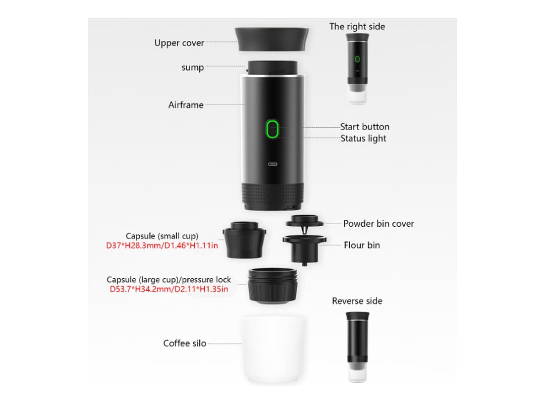 قهوه‌ ساز قابل حمل گریین لاین مدل G.Portable Lite — تصویر ۴