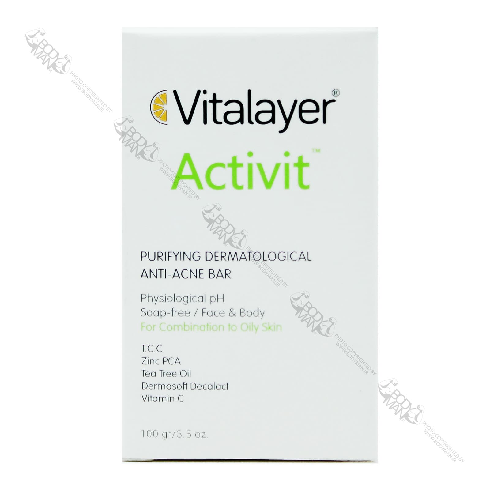 پن اکتیویت مناسب پوست های جوش دار، آکنه دار و چرب ویتالیر | Vitalayer Activit PURIFYING DERMATOLOGICAL ANTI-ACNE BAR