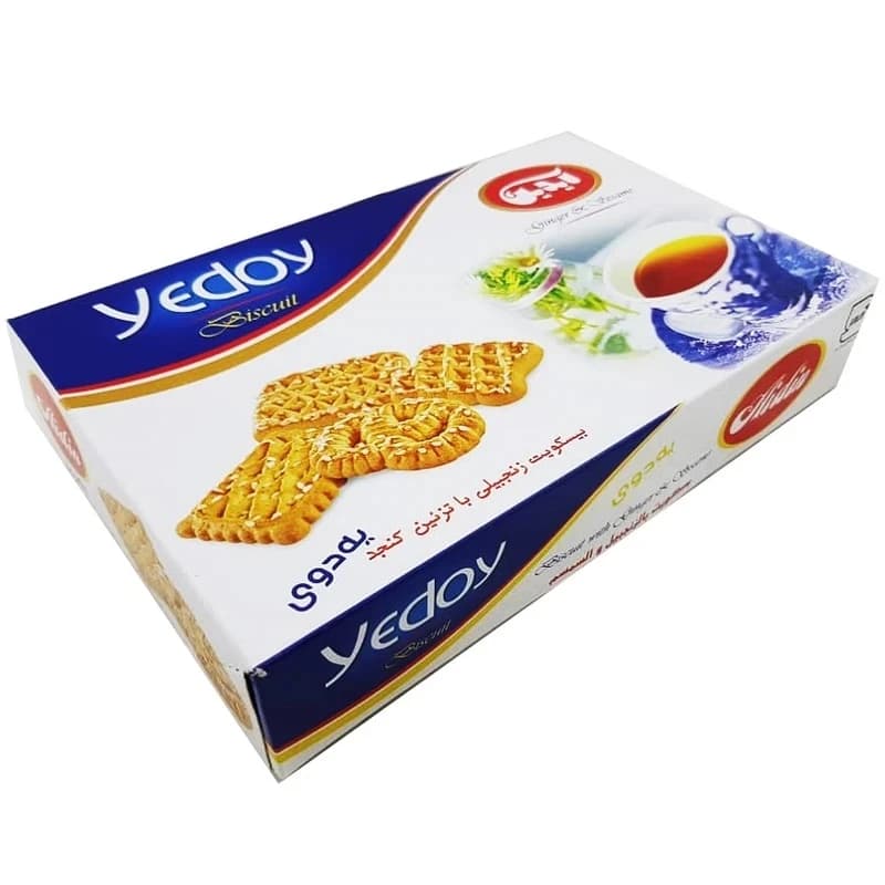 بیسکویت با طعم زنجبیلی با تزئین کنجد یه دوی آیدین – 330 گرم — تصویر ۳