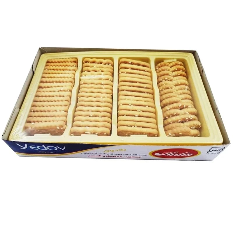 بیسکویت با طعم زنجبیلی با تزئین کنجد یه دوی آیدین – 330 گرم — تصویر ۲