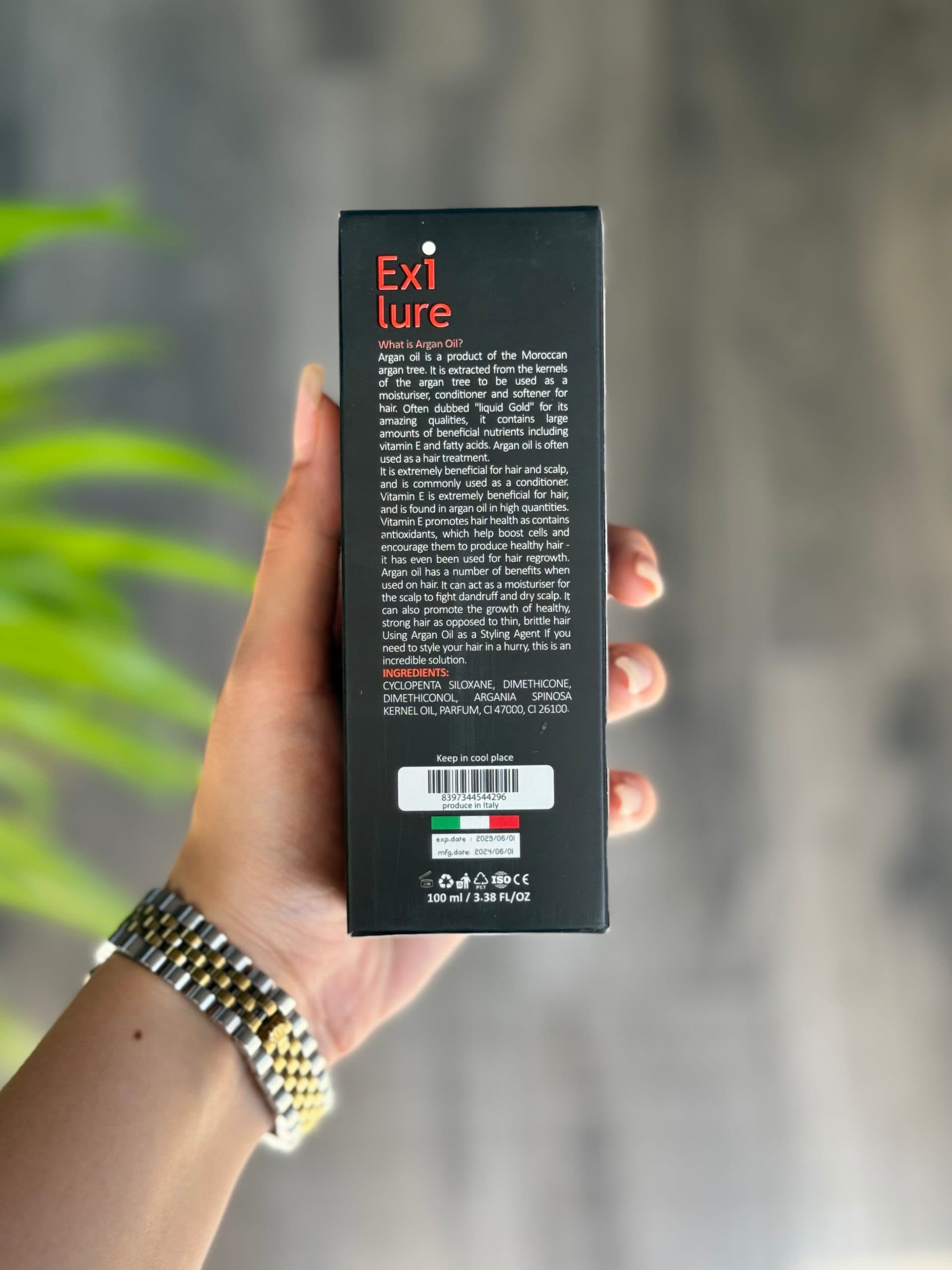 روغن آرگان مو اگزایلور ۱۰۰ میل | Exilure Argan Oil — تصویر ۵