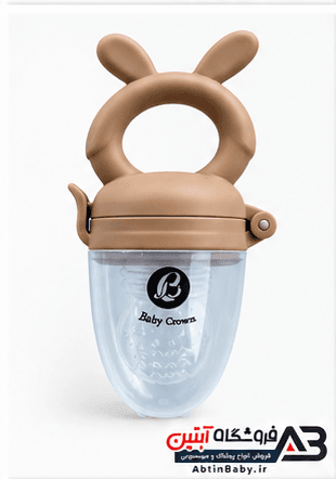 پستانک میوه‌خوری و سیلیکونی نوزاد بیبی کرون طرح خرگوشbabycrown — تصویر ۳