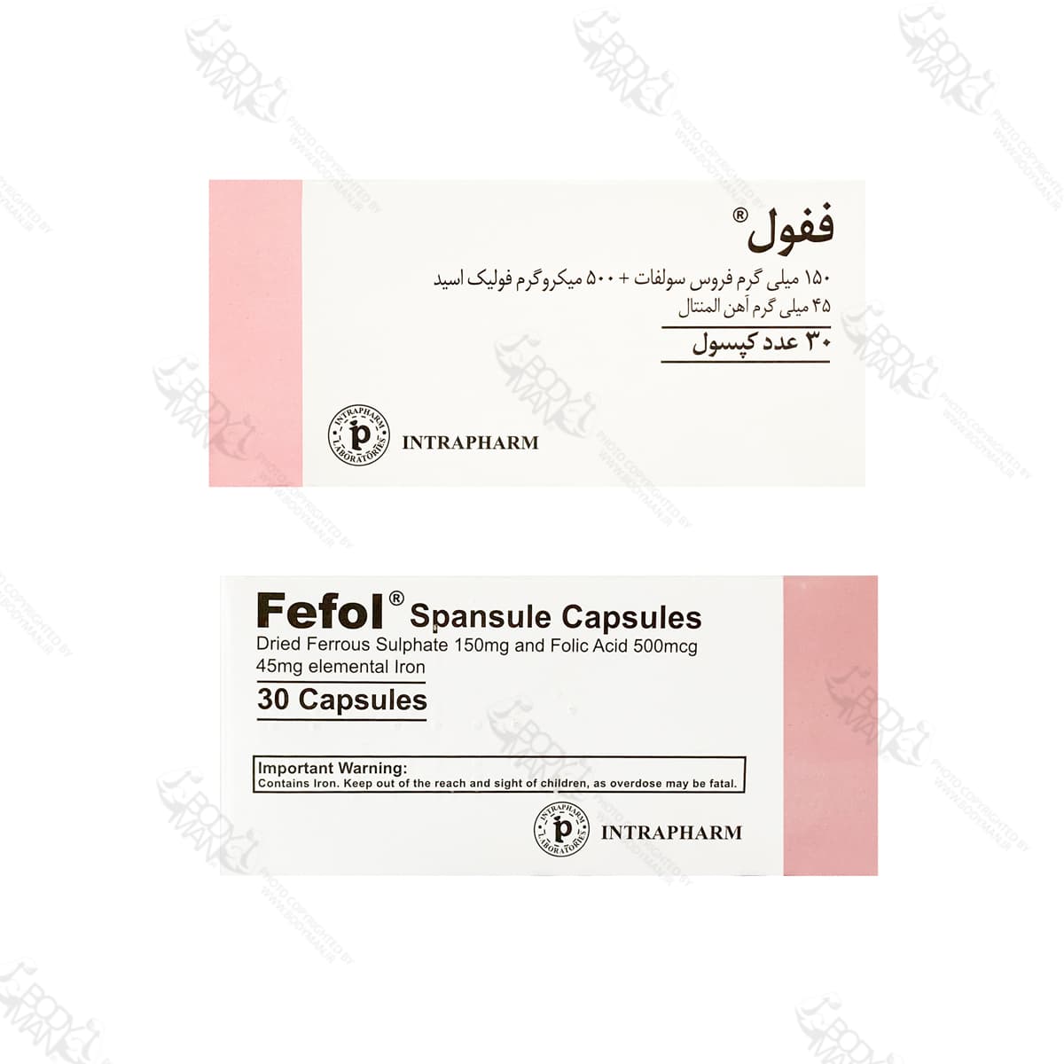 ففول (فیفول) اینترافارم | INTRAPHARM Fefol