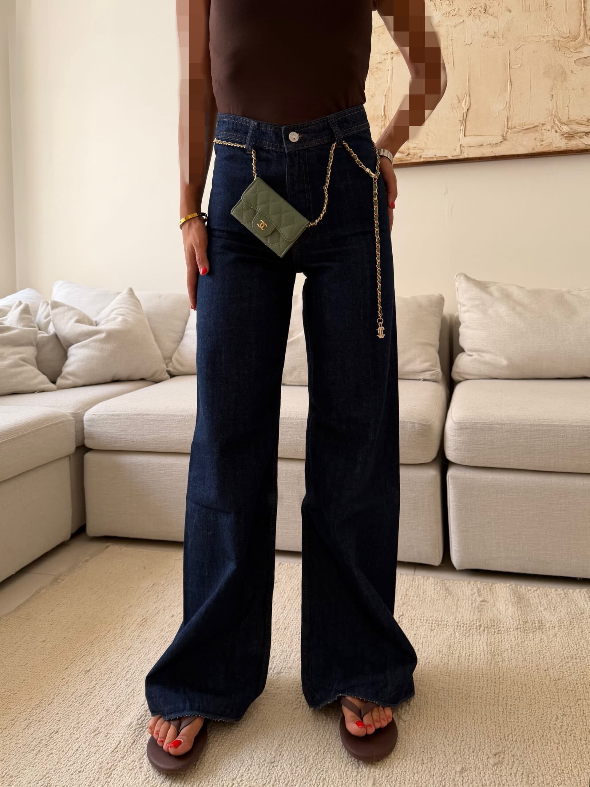 شلوار جین منگو Mango Lightweight Wide Leg