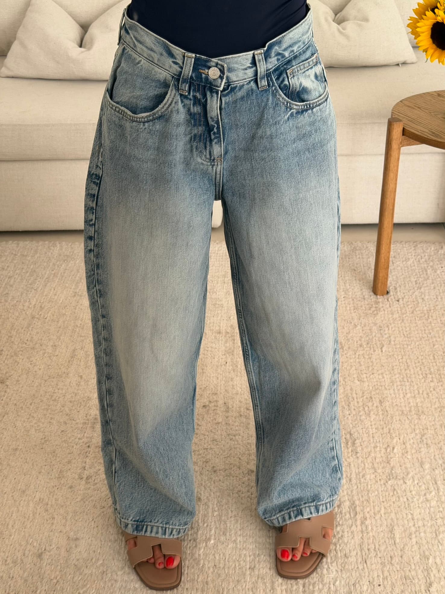Next |Wide leg Jean -Light Blue — تصویر ۳