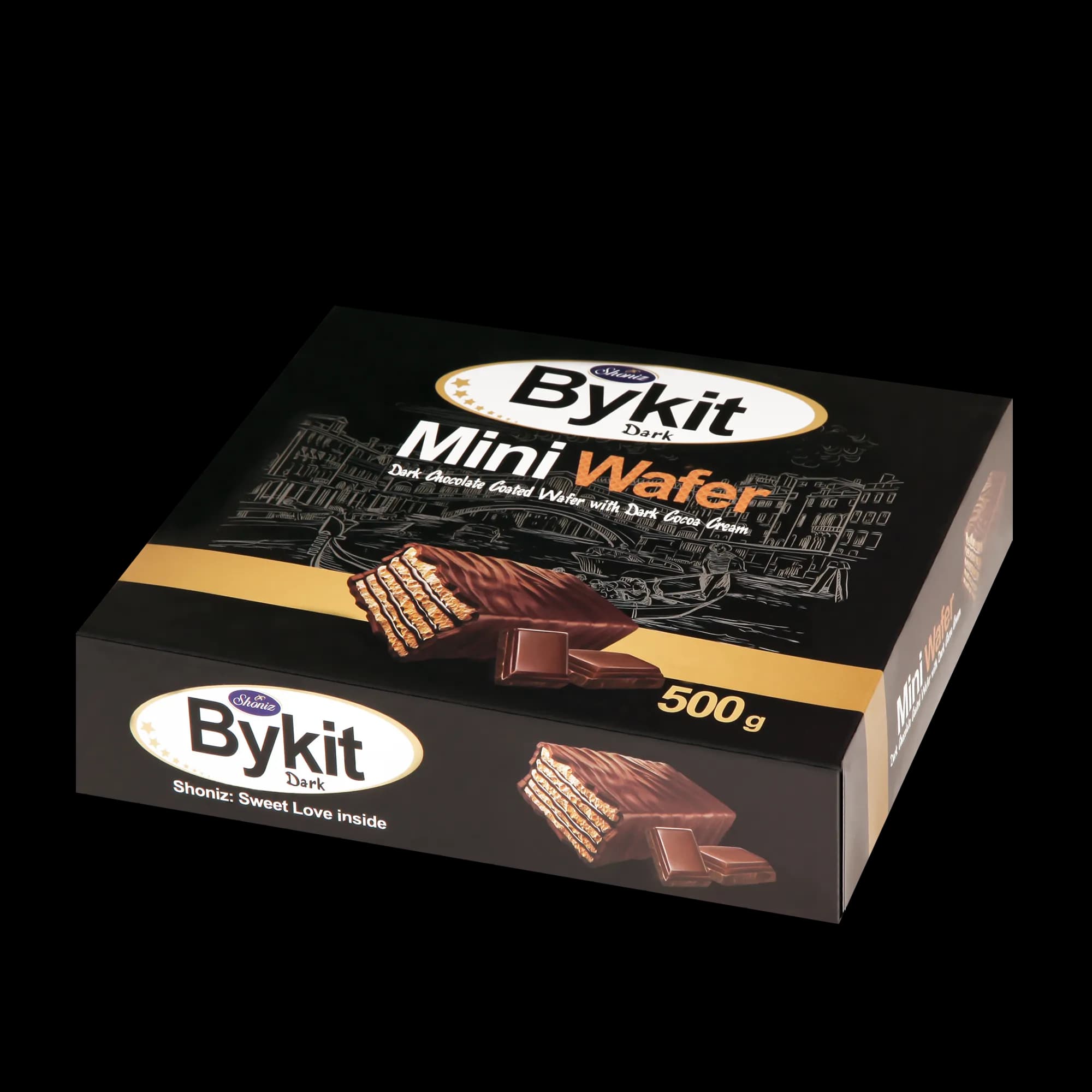 مینی بایکیت شکلاتی تلخ شونیز-500گرمی — تصویر ۲